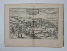 Antique Engraving - Blâmont - Braun & Hogenberg - Circa 1580