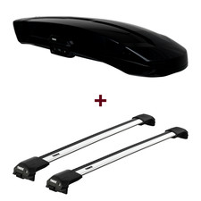 Dachbox Thule Vector L + Dachträger Thule für Volvo V70 Kombi III 135 neu top