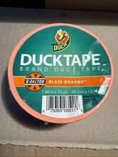 Duck Brand 1265019 Color Duct Tape Neon Orange 1.88 Inches x 15 Yards Single ...
