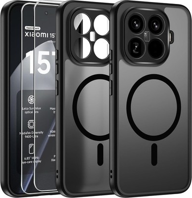Matt Magnetisch Hülle + Displayglas für Xiaomi 15T / 15T Pro MagSafe Case Cover