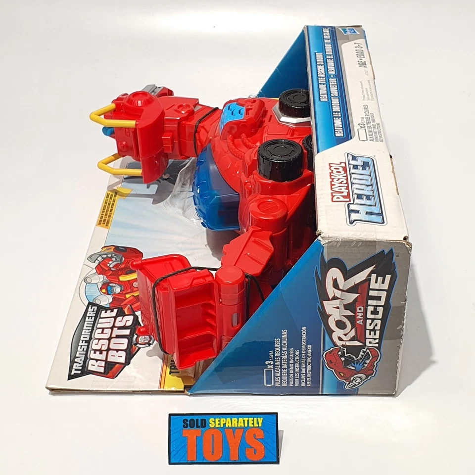 Playskool Heroes Transformers Rescue Bots HEATWAVE DINOBOT dragon figure red NEW - Image 4 of 4