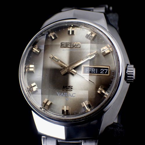 Seiko King Seiko Vanac 5626 7140 37mm Brown Gradient Automatic Vintage - Picture 1 of 10