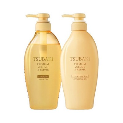 TSUBAKI Premium Volume & Repair Shampoo 450ml + Conditioner 450ml Set of Duo