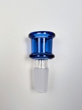14mm Blue Party Bowl Cylindrical Glass Screen Premium Slide Bong Water Pipe