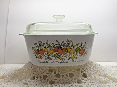 Corning 5 Liter A-5-B Spice Of Life L Echalote La Marjolaine Le Romarin w/lid