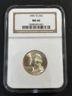 1951-D Washington Silver 25C Quarter - NGC MS66