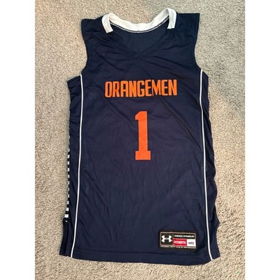 Two Under Armour Syracuse Orangemen #1 Basketball Jersey Mens Medium Authentic
