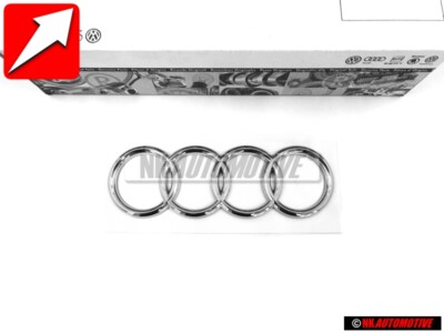 Audi Original Ringe Hinten Schriftzug Emblem Logo Zeichen Chrom  