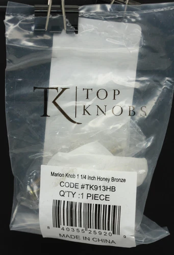 Top Knobs Marion 1 1/4 Inch Mushroom Cabinet Knob TK913HB Lynwood Collection - Picture 2 of 5
