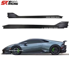 For Lamborghini Huracan LP580 LP610 Real Carbon Fiber Side Skirts Bodykit Trims