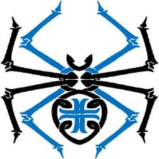 30 Custom Blue Celtic Spider Personalized Address Labels