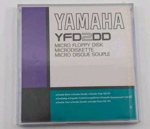 Yamaha CLAVINOVA [NOS] BLANK Recording Micro Floppy Disk - Double Sided YFD2DD 