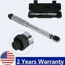 Torque Wrench Adjustable 1/4" Drive 5~25 Nm /4~18 ft/lbs Hand Tools with Box US