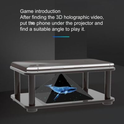 Tonysa Pyramide De Projecteur De L'hologramme 3D, Hologramme Mobile De