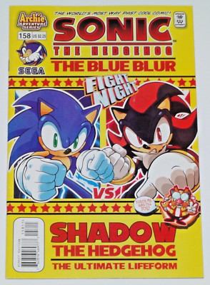 2006 ARCHIE SONIC THE HEDGEHOG #158 FN/VF FIGHT NIGHT vs SHADOW COMIC BOOK SEGA
