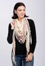 WHOLESALE lot of 8 PCS PLAID PATTERN LT WEIGHT ALL SEASON SHEER SCARF Wraps