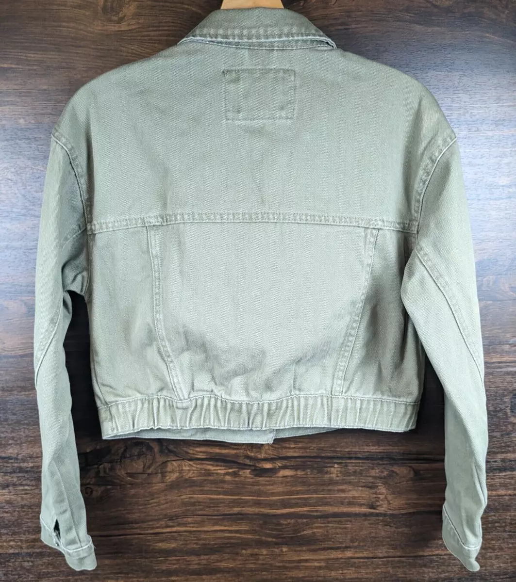 Light green cheap denim jacket