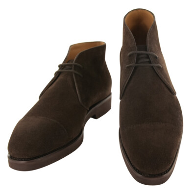 Fiori Di Lusso Dark Brown Suede Chukka Boots - (5W) | eBay display picture 1