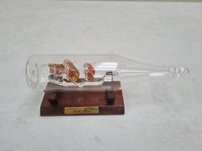 Ship In A Bottle Vintage, "Santa Maria" made in England
