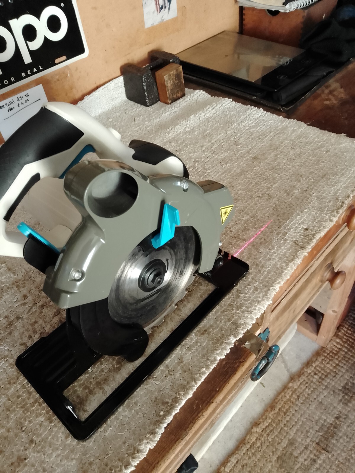 USED MACALLISTER ELECTRIC CIRCULAR SAW LASER 1200W eBay