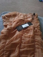 Pink Vanilla Ruched Mesh Bodycon Dress Size 8