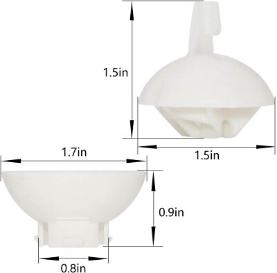 W10780045 Kit Aste Sospensione Lavatrice 4 Pezzi per Whirlpool Kenmore