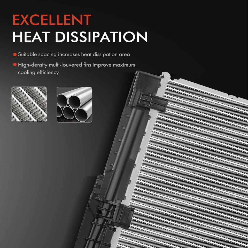 Radiator without Oil Cooler for BMW 530i G30 2017-2018 540i 530i xDrive ...