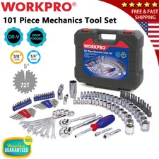 Workpro 14010139pcs 38 14 Drive Wrench Socket Set Sae Metric Socket Tools