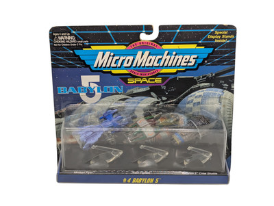 1994 Galoob Micro Machines Space Babylon 5 #4 Set Mimbari, Narn, Crew Shuttle