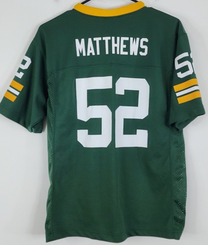 NFL Team Apparel Youth #52 Clay Matthews Green Bay Packers Jersey Size L - Picture 2 of 11