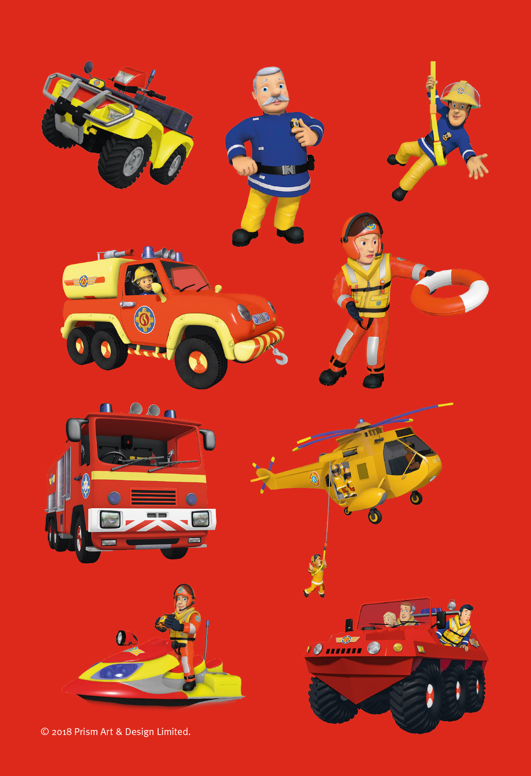 Thumbnail - Feuerwehrmann Sam: Brandheißer Sticker- Und Malspaß