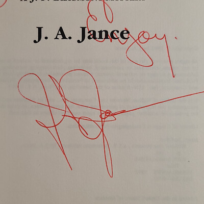 Signed J. A. Jance: Without Due Process, 1st HB