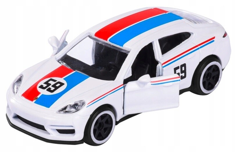 Majorette Porsche Edition Panamera Turbo White 1:64 Scale 3 Inch Toy Car