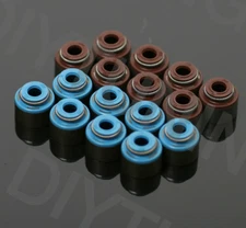 SUPERTECH VALVE STEM SEALS 16 PCS VITON B18B B18 B20 H23 B20B NON VTEC ACURA