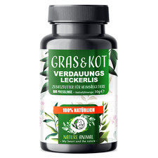 Nature Animal&reg; Gras + Kotfresser Leckerli Hunde bei Sodbrennen & Magen Verdauung
