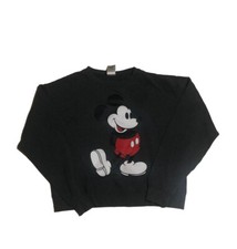 Disney Mickey Mouse Sweater Dark Gray Extra Small