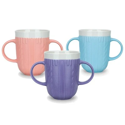 PODIUM WORKS Boscul Two Handled Mug Cup Disability Aid Weak Grip Double Handle Dignity Marked