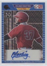 2021 Leaf Pro Set Metal 1989 Blue Wave 1/30 Orlando Martinez #PA-OM2 Auto 01wi