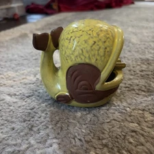 Vintage New Trends Inc. Japan Ashtray Ceramic Green Whale Nt 490 Incense Burner