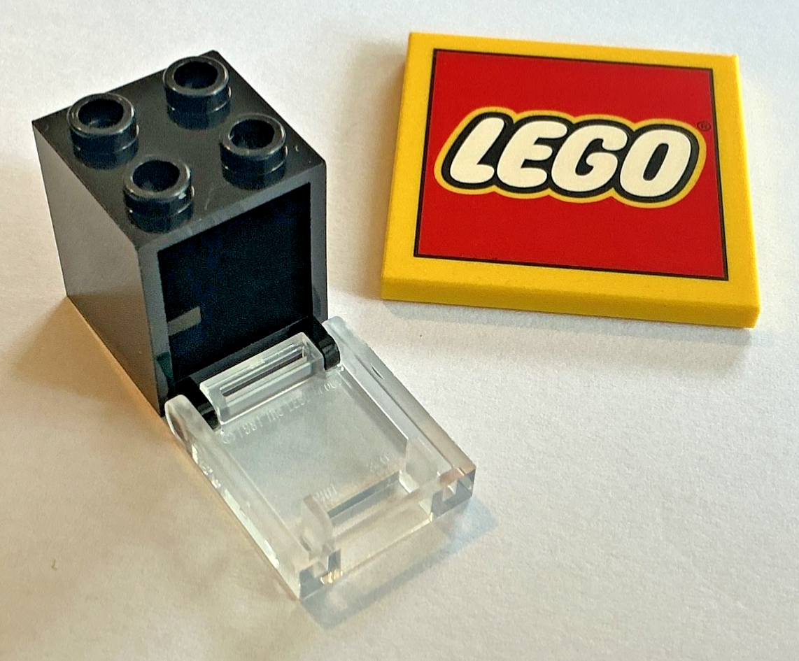 LEGO Mailbox Container 2x2x2 or Door with Slot (2 Pack) Choose