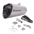 For Vespa GT300 GTS300 2021-2025Slip On Exhaust Mid Link Tip Muffler Pipe Carbon