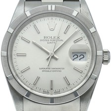ROLEX Oyster Perpetual Date Men's Watch 15210(K) Stainless Steel mensWatch S...