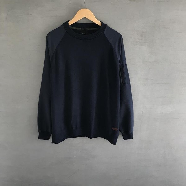 Men Pepe Jeans Sweater Navy Viscose XXL