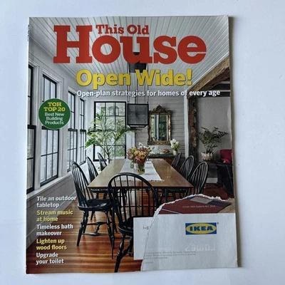 This Old House Magazine July / August 2019 Edition Single Issue  Wide Open Plans - Image 1 of 2