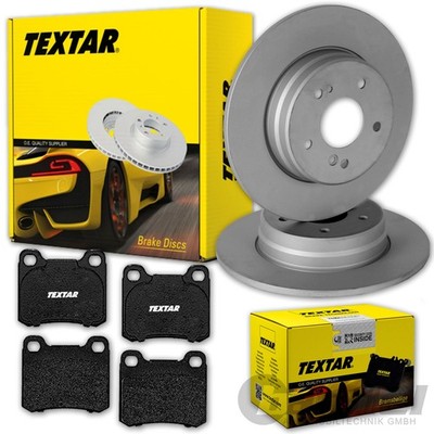TEXTAR BREMSSCHEIBEN 258mm + BELÄGE HINTEN passend für MERCEDES C-KLASSE W202