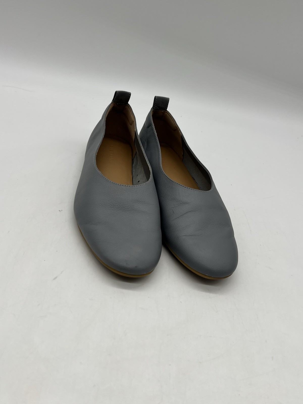 Everlane The Italian Day Glove Women’s Size 8 Grey Leather Flats Ballets Shoes.