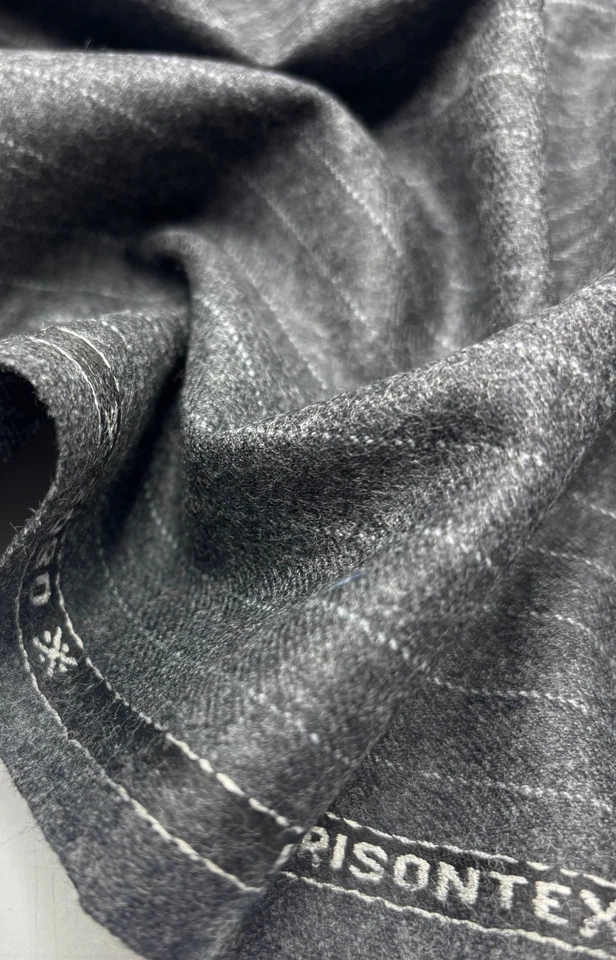 Tela textil de lana gris tela de franela tela de traje tela Thobe 3,50 m x 1,50 m Foto 2 de 4