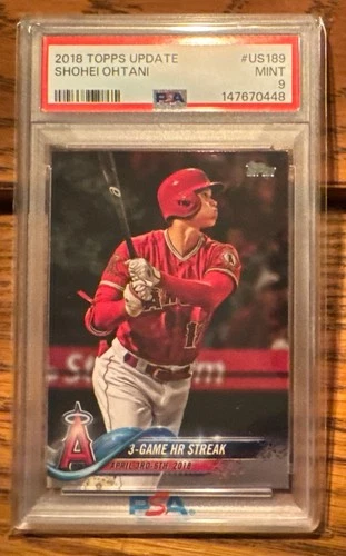 2018 Topps Update Shohei Ohtani Rookie #US189 PSA 9