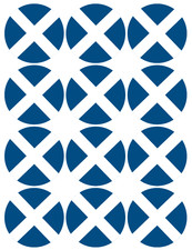 Edible Scotland Flag Cupcake Toppers 12 or 24 Non-Personalised Scottish Flags