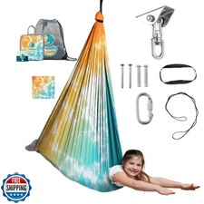 Indoor Sensory Swing for Kids or Outdoor   Holds 300lbs, Double-L